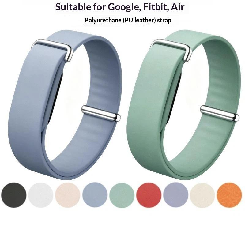 1 шт. Сменный ремешок из искусственной кожи для Fitbit Air, мягкий, дышащий, спортивный браслет, регулируемый, аксессуар для фитнес-трекера