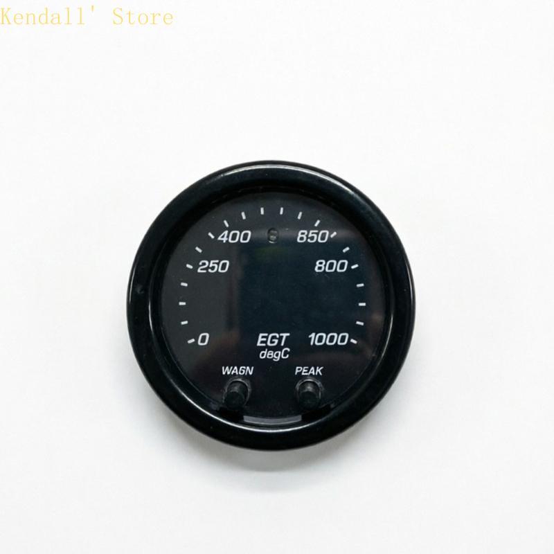 3XUB Exhaust Gas Temperature Meter 52mm EGT Probe with Wiring Harness and Install Hardware for Car Motorcycle Tuning