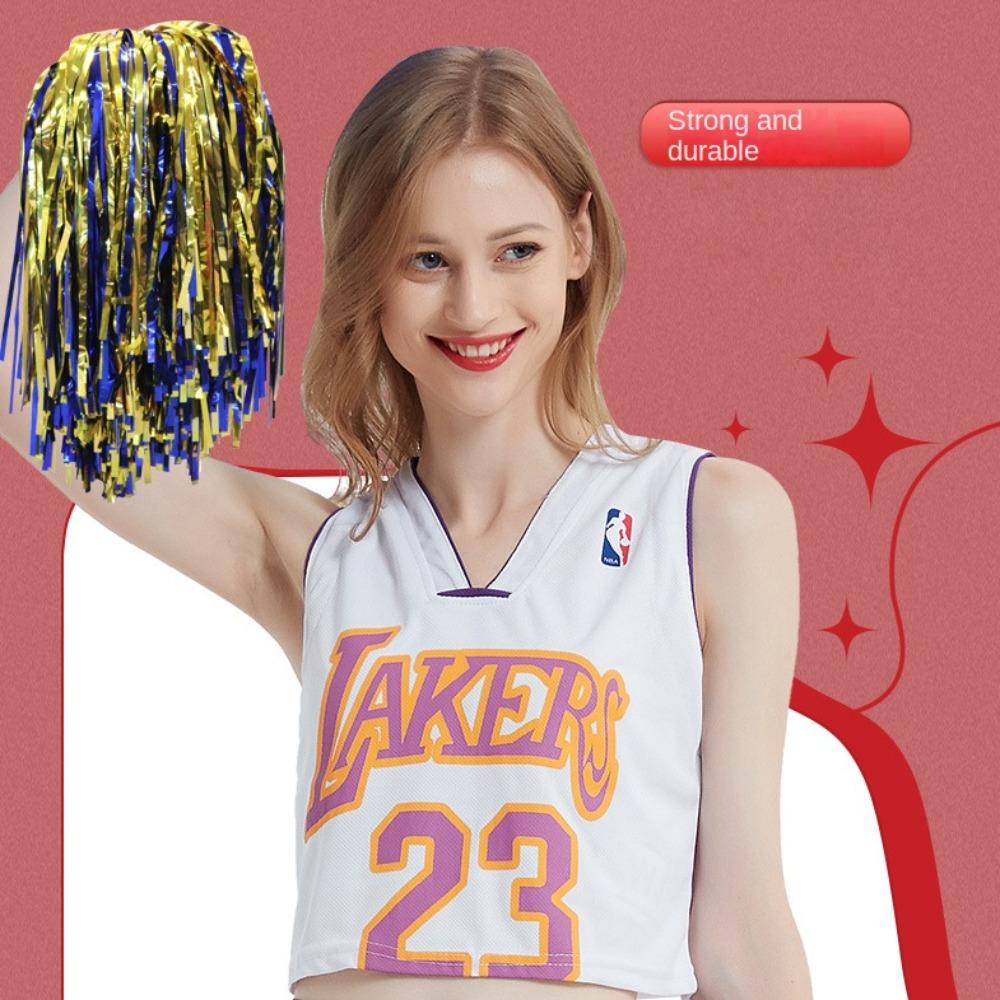 PP Flat Handle Cheerleading Cheering Ball Various Festive Occasions Dance Party Decorator  Games