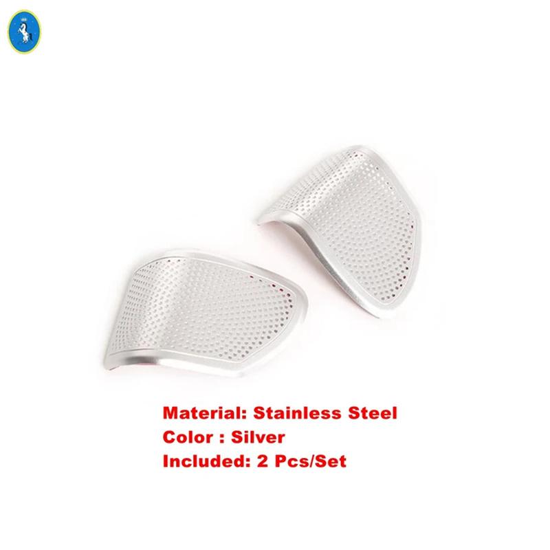 Silver Car-styling Pillar A Audio Speaker Tweeter Frame Cover Trim For Land Rover Defender 110 - interior Accessories