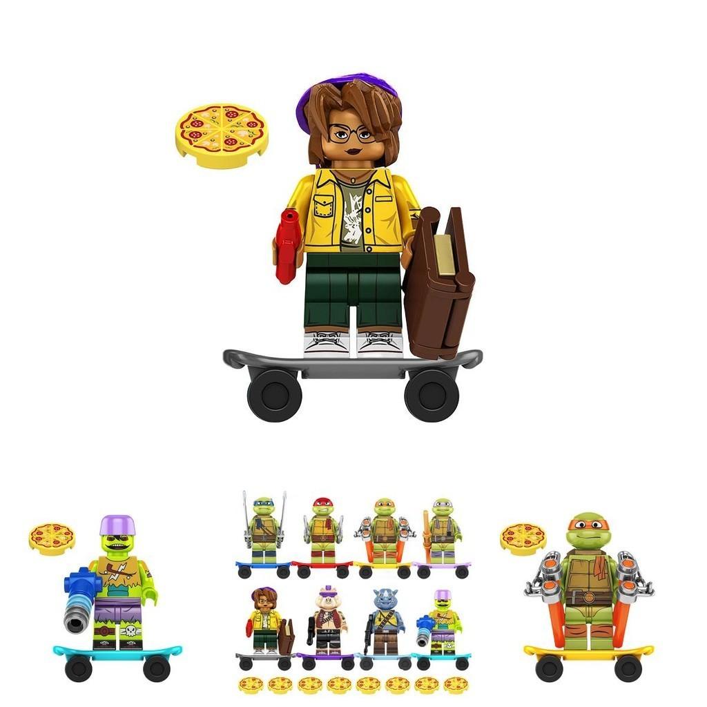 Детская игрушка Kf6196 Черепашка-ниндзя Да Винчи Конструктор Пластик АБС Неэлектрический Сделай сам