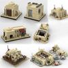 DIY Звездные Войны MOC Город в пустыне Татуина Военная База Радиолокационная Станция Архитектура Строительный Блок SW Дом Кирпичи Игрушка для Ребенка Подарок