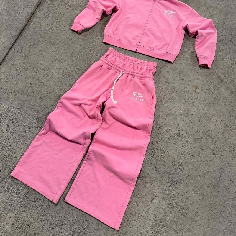 Европейские и американские спортивные штаны с вышивкой букв и двойным поясом