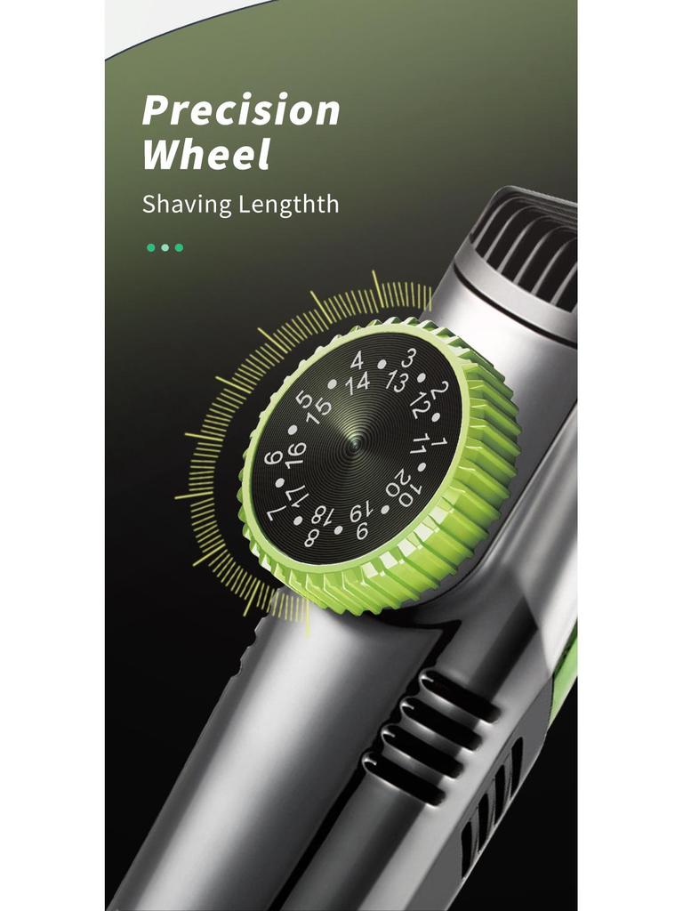 Водонепроницаемая электрическая машинка для стрижки волос с ЖК-дисплеем и автоматическим всасыванием волос