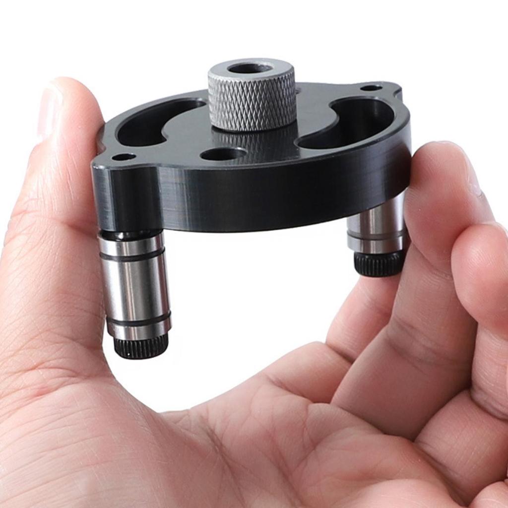 Набор направляющих для сверления отверстий в дереве, направляющее приспособление для сверления 3 отверстий, анодированная поверхность, красный цвет