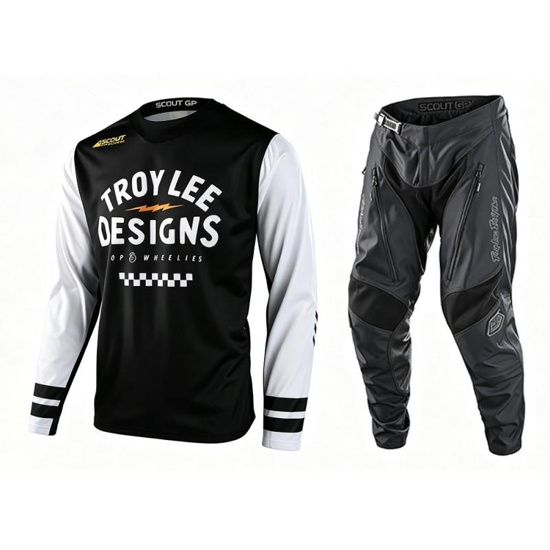 Men Women Long Sleeve Cycling Jersey Set Moisture Wicking Off-Road Mountain Bike Racing Clothes Quick Dry