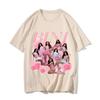 BINI Girls Group Kpop Singer T Shirt Merchandise Men Women Pure Cotton Vintage T-shirt Short Sleeve Clothing Adult Streetwear