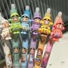 6-piece Set of Cute Retractable Pens, 0.5mm Student Writing Pens, High-Value Pendant Pens for Girls, Erasable Gel Pens, Suitable Office Stationery
