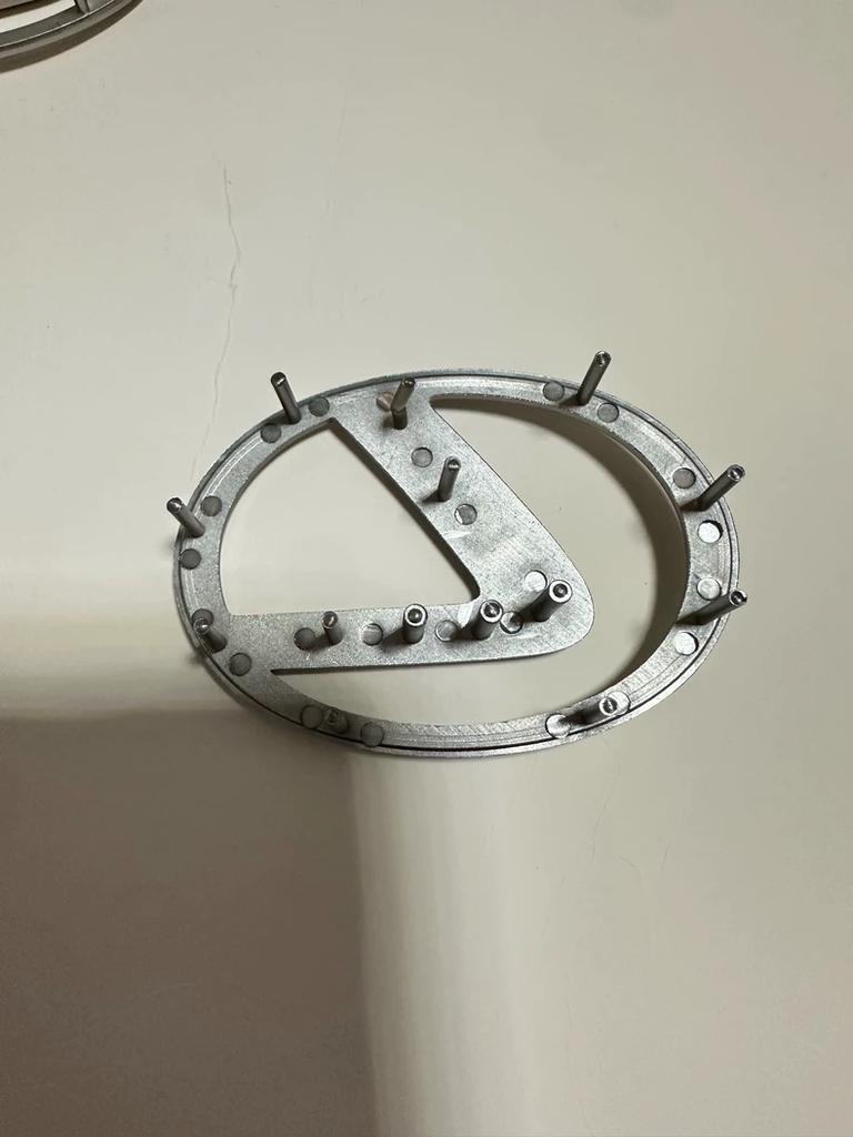 For Lexus Es200 Es260 Es300 Gs300 Rx300 Rx450 Gx460 Gx470 Lx570 Is350 Steering Wheel Badge Champagne gold