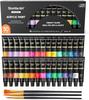 Shuttle Art Acrylic 30 Easy To Brush for Painting On and Coloring Art and Professionals Paints, Colors, Tubes, Durable, Quick-Drying, Waterproof, Use,