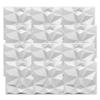 Nicheez 3D Wall Wall Mounted 3D Set of 12 Panels, Boards, (White)