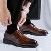Men Dress Shoes Lace Up Fashion Business Dress Man Shoes Classic Leather Men Suits Shoe Fashion Brogue Dress Shoes Men Oxfords