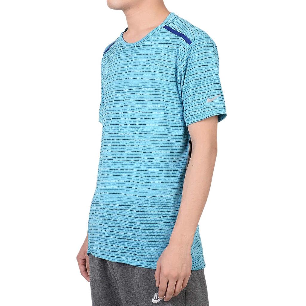 Nike T Shirts Men's Blue Crew Neck Moderate 724810-418