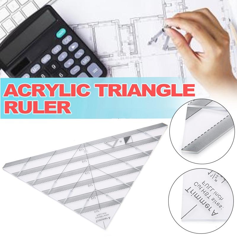 Акриловая треугольная линейка для квилтинга, шаблоны, швейная линейка для резки лоскутной ткани
