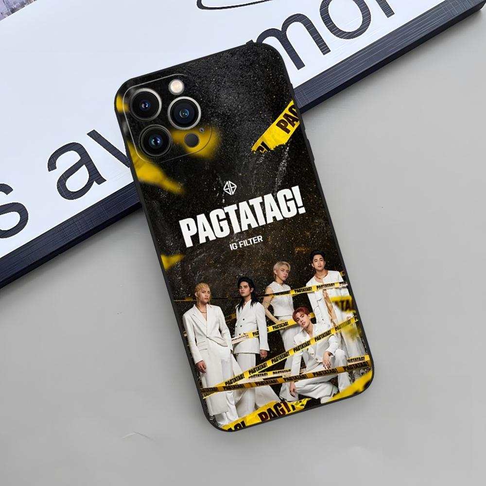 Чехол для телефона SB19 Boys G-Group Ken для iphone 15 14 13 11 12 Pro Max Mini Xr X Xs 8 Plus Черный Мягкий Чехол
