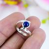 Solid 925 Sterling Silver Ring, Handmade Ring, Lapis Lazuli Ring, Statement Ring, Birthday Gift, Bezel Ring