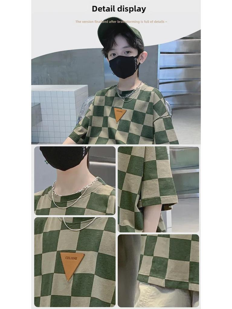 Модные летние костюмы с короткими рукавами для мальчиков 2023 года — стильные, легкие наряды для мальчиков