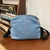 Винтажная джинсовая сумка, студенческая сумка через плечо, мужская сумка через плечо, женская маленькая сумка