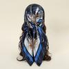Satin Square Scarf Women Muslim Hijab Elegant  Print Silk Neckerchief Shawl Wraps Headband Handle Hair Accessories Bandana