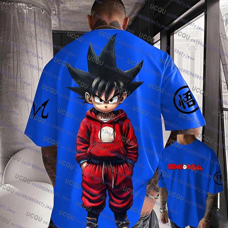 Специальная японская аниме-футболка Гоку Dragon Ball для мужчин/женщин/детей, оверсайз, быстросохнущая, дышащая, Bandai, Косплей футболка