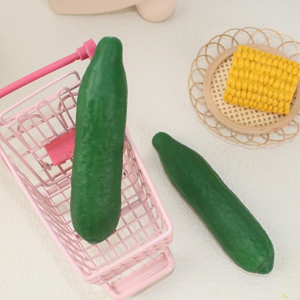 Super Soft Cucumber Squeeze Model Simulation Vegetable Pinch Slow Rebound Cucumber  Photo Prop