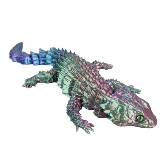 3D Lizard Simulation Model Action Toy Desktop Decor Realistic Looking Vibrant Color Animal Theme Lizard Fidget Toy Photography Prop