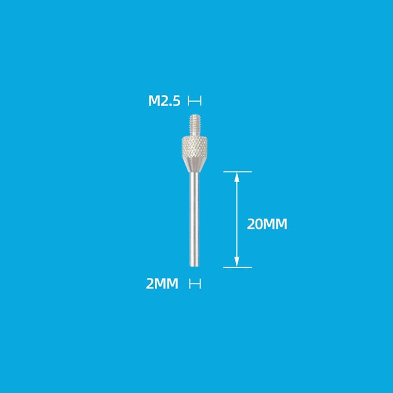 M2.5 Thread 1/1.5/2/3Mm Needle Diameter Dial Test Indicator Contact Point 10/20/30/40/50Mm Length Measuring Gauging Tools