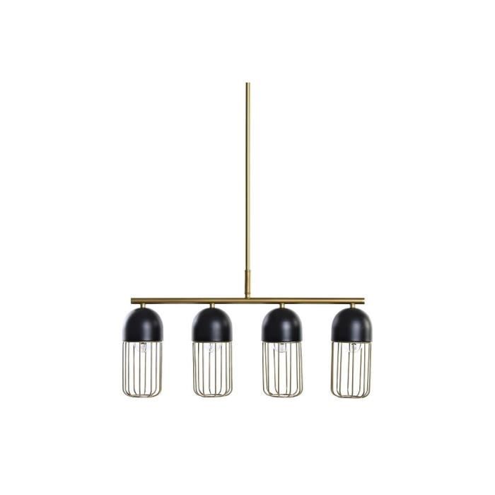 Suspension - Noir Doré - 220V - 50W - 60x11x26cm - Métal - Intérieur
