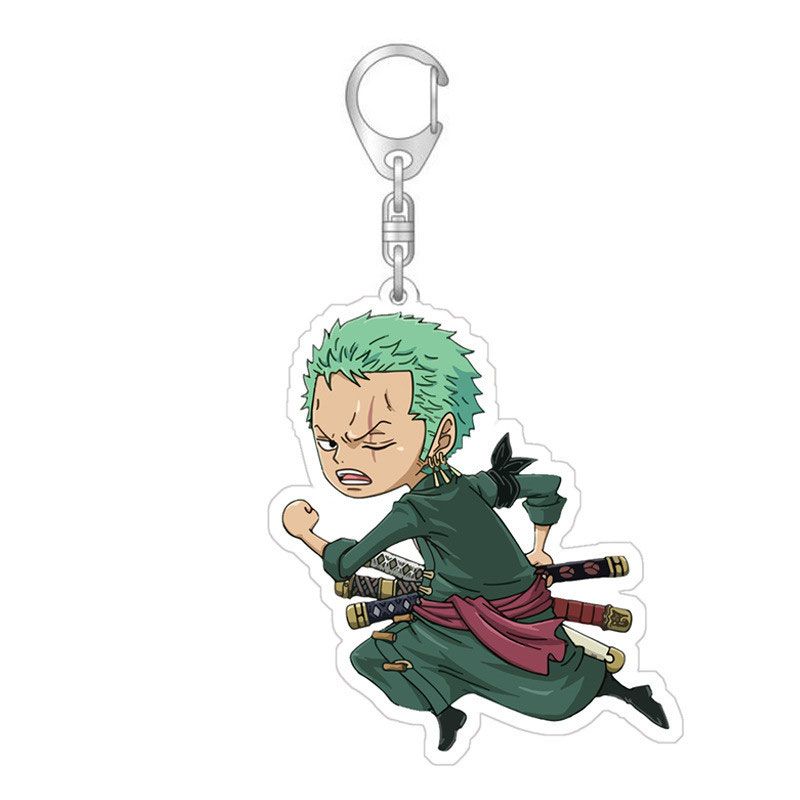 One Piece брелок аниме периферийный акриловый кулон, украшение из мультфильма Луффи Солон, студенческий рюкзак кулон