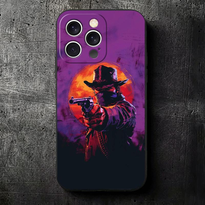 Мягкий чехол для телефона Red Dead R-Redemption для iPhone 16 16E 17 Air 15 Pro Max 14 Plus 13 Mini 11 12 7 Черная задняя крышка