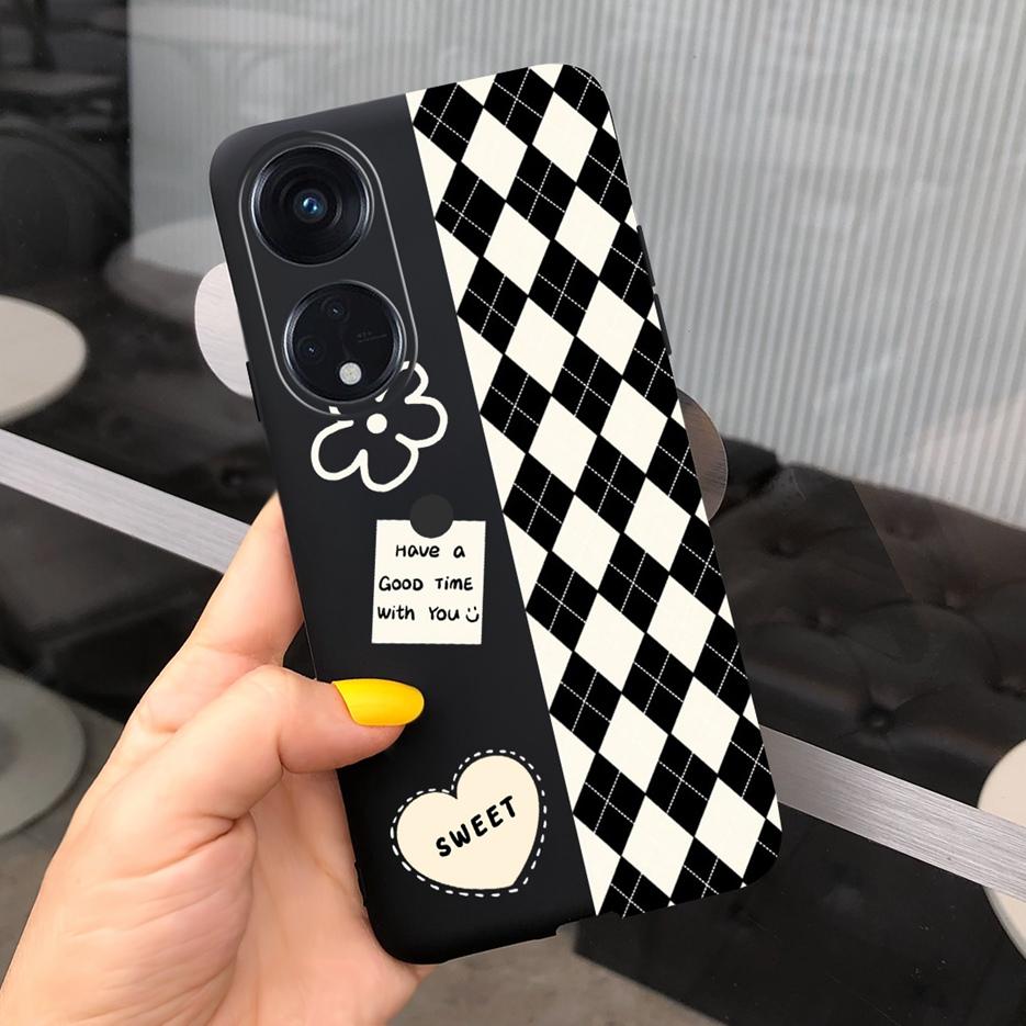 For Oppo Reno 8T 4G Case CPH2481 Luxury Art Printed Cover Silicone Soft TPU Phonw Case For Oppo Reno8 T 5G Reno 8T Reno8T Bumper