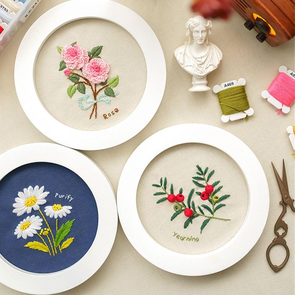 Decoration Flower Bouquet Series Beginner Needle Thread Embroidery Kit Needle Punch Cross Stitch