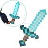Mine Craft Sky Blue Role Play Prop Diamond EVA Foam Sword & Pickaxe Toy