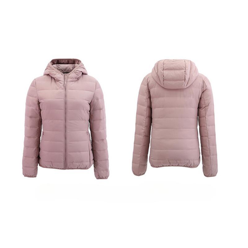 Женская 90-дюймовая пуховая куртка с капюшоном, бесшовная, с гелевым наполнителем, короткая, большого размера, пальто