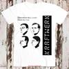 Kraftwerk Промо-этикетка Computer World Любовь Футболка 8004 винтажная Стирка Повседневная Стильная Дышащая Универсальная Слегка Мягкая