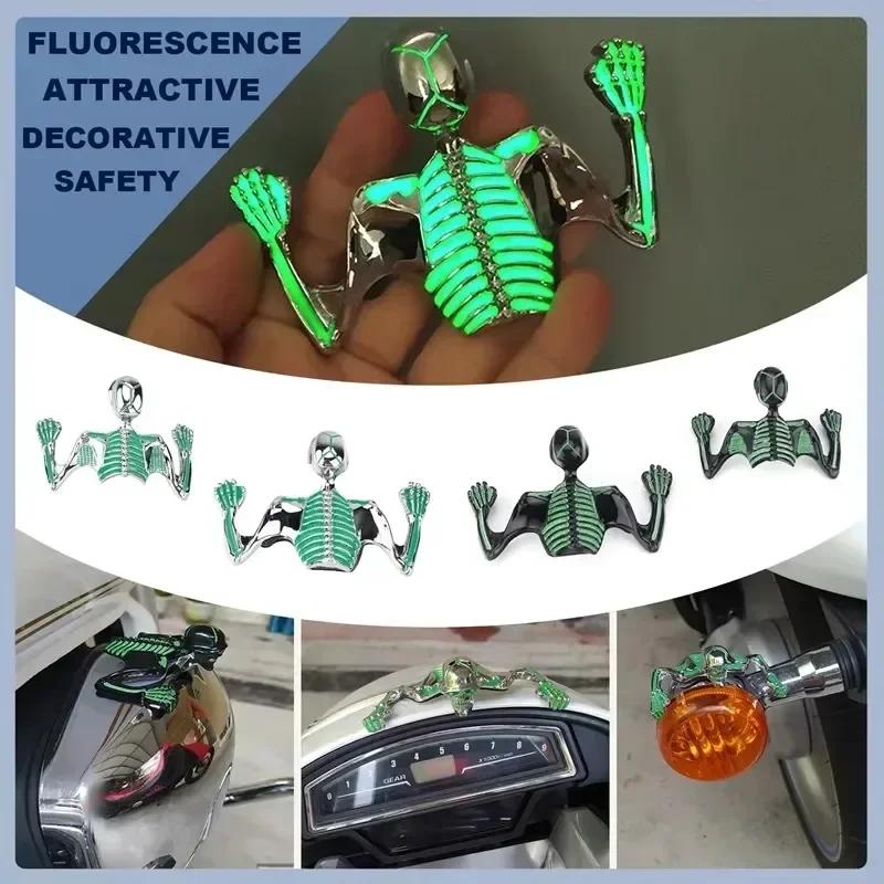 Козырек фары мотоцикла, украшение в виде черепа на шоссе, зомби, переднее крыло, стальной череп, украшение в виде скелета для аксессуаров Harley