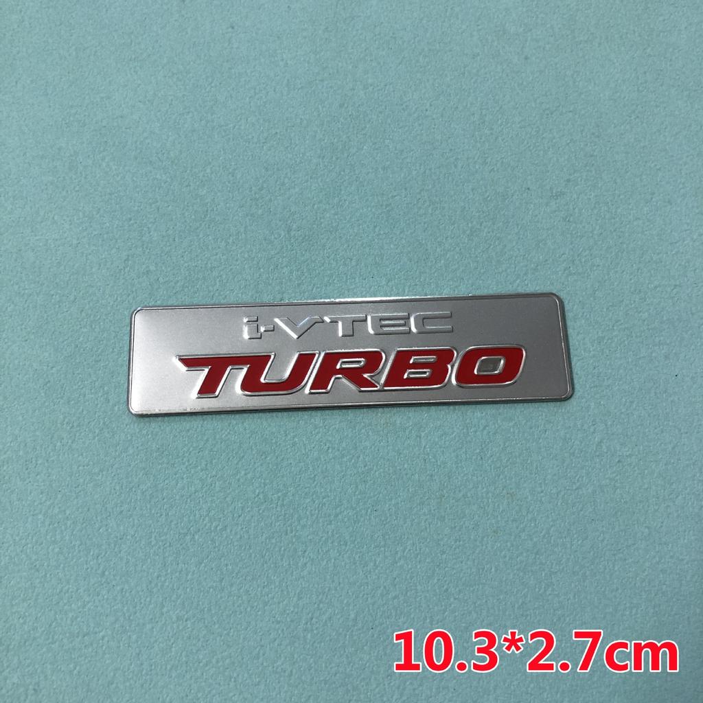 AAALZ1 Aluminum Car Body Fender Trunk Decal Badge for Honda Civic FIT Accord CRV CRZ CRX HRV Odyssey City B-Series D-Series H-Series Rs