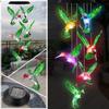 Outdoor Solar Waterproof LED Hummingbird Wind Chimes, Home Gifts for Decorating Gardens, Outdoor Courtyards, and Lawns