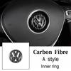 Car Steering Wheel Emblem Sticker Interior Accessories For Volkswagen GTI Polo Golf Passat Scirocco Beetle Tiguan Magotan