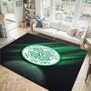 Celtic FC Design Crystal Velvet Carpet Cozy Non?Slip Printed Rug For Bedroom Living Room Entrance