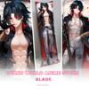 Игра Honkai Star Rail Blade Hugging Body Pillowcase Косплей Реквизит Dakimakura Men Blade Throw Подушка Чехол для подушки Подарки отаку