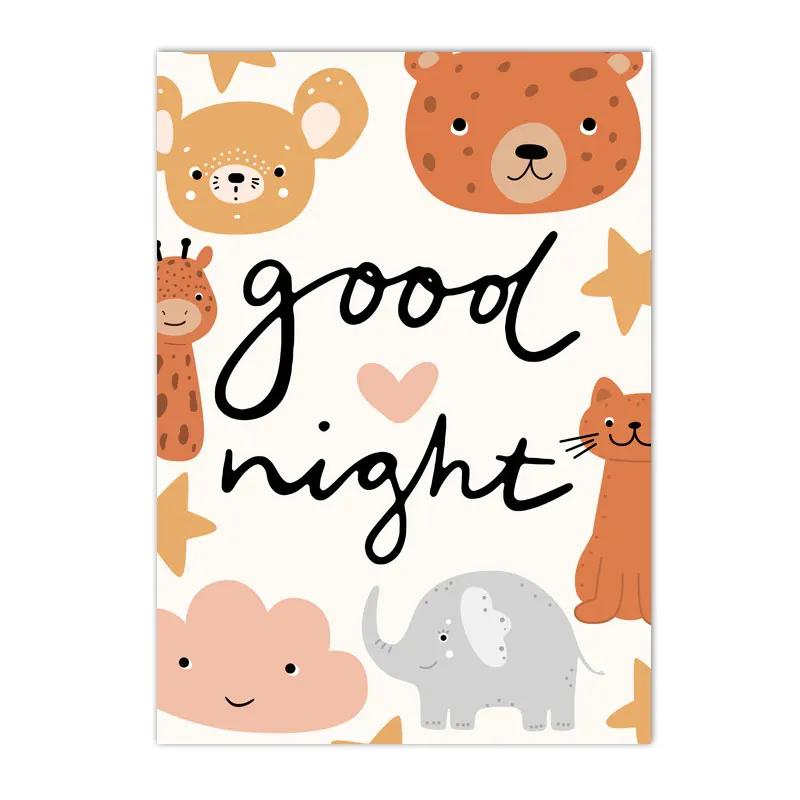 Бохо Радуга Облако Луна Солнце Сердце Постеры и Принты Скандинавское Искусство для Стен Детской Комнаты Картины Декор Дома Холст