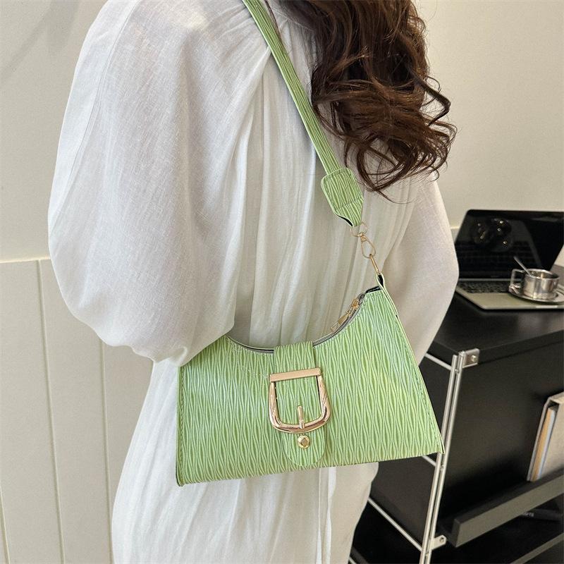 Высококачественная нишевая дизайнерская сумка женская 2024 новая универсальная модная сумка через плечо подмышкой популярная сумка-багет