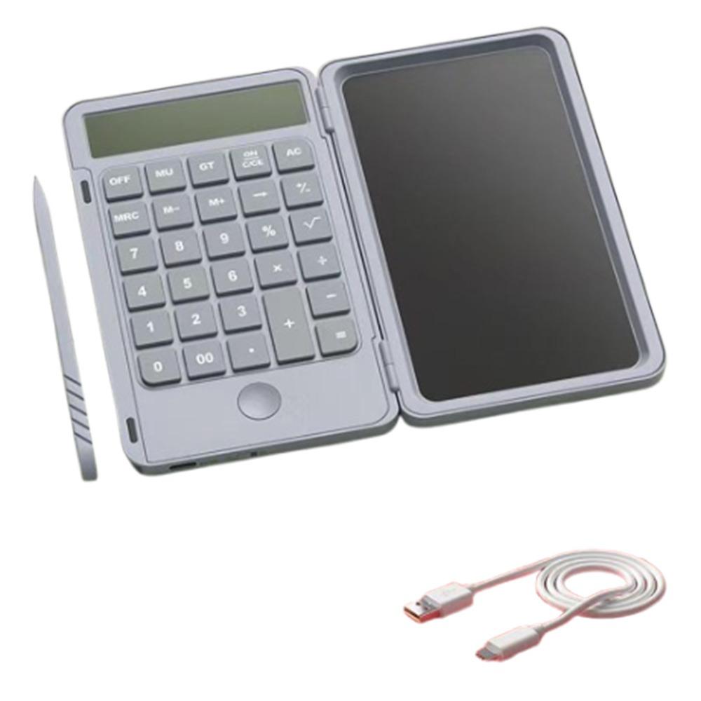 2in1 Scientific Calculator Foldable Erasable Function Calculators with Tablet Large Screen Display Rechargeable