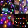 1PACK Color Solar 1.8 Bubble String Light Crystal Ball Fairy Light 8 Functions LED Solar Garden Light