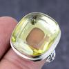 Citrine Gemstone Handmade 925 Sterling Silver Gift Jewelry Ring Size 8 p6U67
