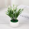 Имитация лилии розы реалистичное растение в горшке яркая искусственная трава в горшке подарок искусственный цветок бонсай