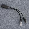 24V Waterproof  IP Camera Power Over Ethernet Adapter POE Cable Splitter InjectorBlack