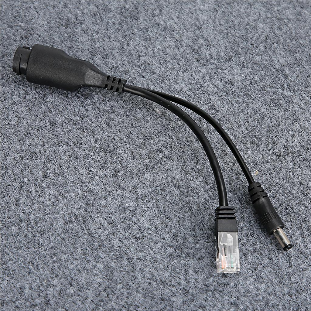 24V Waterproof IP Camera Power Over Ethernet Adapter POE Cable Splitter InjectorBlack