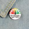 Cross-Border Energy Brooch: Social Mood Metal Pin with Sliding Pointer